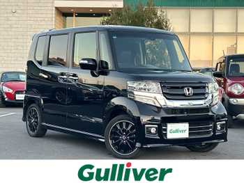 ホンダ Ｎ ＢＯＸ カスタム ターボ SSブラックSパッケージ 純正ナビ バックカメラ クルコン エマブレ