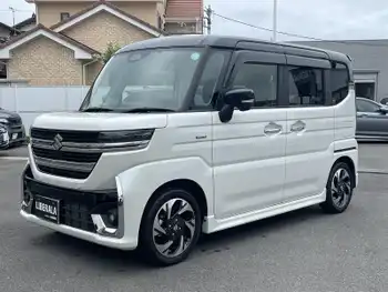 スズキ スペーシア カスタム HYBRID XS ターボ 純正ナビフルセグTV3D全方位カメラHUD