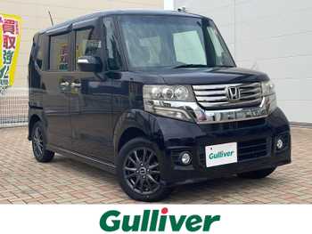 ホンダ Ｎ ＢＯＸ カスタム G Lパッケージ 4WD 左パワスラ 純正ナビ　Bカメラ