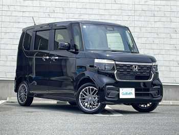 ホンダ Ｎ ＢＯＸ カスタム ターボ 禁煙 半革シート 純正ナビ 両側電動 Bカメ