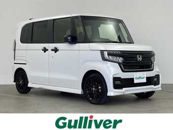 ホンダ Ｎ ＢＯＸ カスタム L ターボ スタイル+ブラック 純正8型ナビ パドルシフト 半革シート ETC