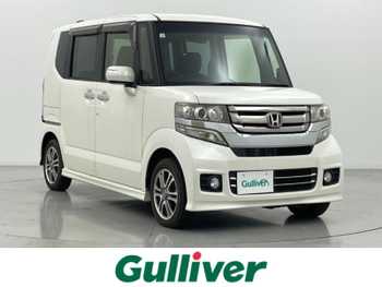 ホンダ Ｎ ＢＯＸ カスタム G Lパッケージ 社外ナビ 片側パワスラアイドリング