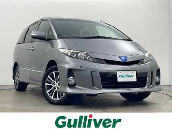 トヨタ エスティマ ハイブリッド アエラス プレミアムエディション 純正ナビ フリップダウンモニター ETC