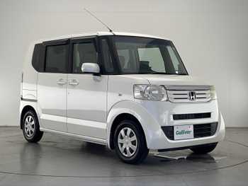 ホンダ Ｎ ＢＯＸ G Lパッケージ 禁煙車　片側パワスラ　ポータブルナビ