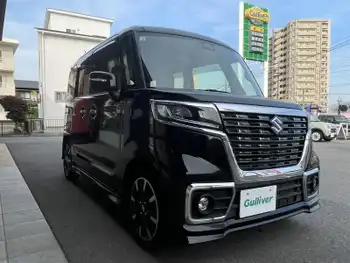 スズキ スペーシア カスタム HYBRID XS 社外SDナビ　フルセグ　ETC シートヒーター