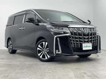 トヨタ アルファード S Cパッケージ 禁煙車 純正DA 後席モニター SR BSM 3眼LED