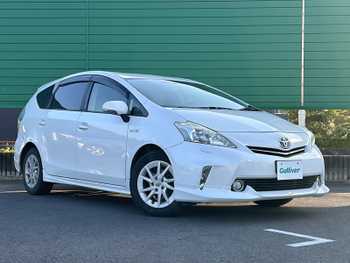 トヨタ プリウス α S 社外7型ナビ ビルトインETC 　禁煙車