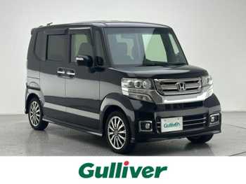 ホンダ Ｎ ＢＯＸ カスタム G ターボ Lパッケージ 社外ナビ 両P HID ETC 半革 クルコン 純AW