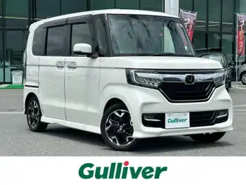 ホンダ Ｎ ＢＯＸ カスタム G L ターボ ホンダセンシング 両側パワスラ ハーフレザーシート 社外ナビ