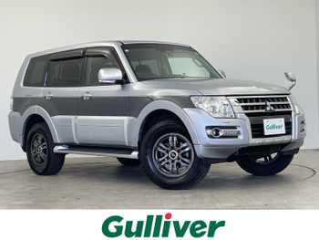 三菱 パジェロ ロング エクシード 禁煙車 7型ナビ 17インチ社外AW Bカメラ