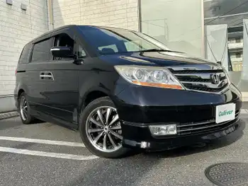 ホンダ エリシオン プレステージ S HDDナビ SP ハーフレザー 純ナビBカメラ 両側Pスラ