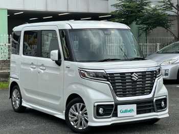 スズキ スペーシア カスタム HYBRID GS 衝突軽減B 社外ナビ 全方位C ETC 片側Pスラ