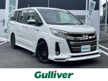 トヨタ ノア ハイブリッド Si ダブルバイビーⅢ ワンオナ禁煙黒皮モデリスタ社外ナビ