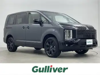 三菱 デリカＤ：５ ブラックエディション 社外11型ナビ 全方位 BSM 黒革 LEDライト