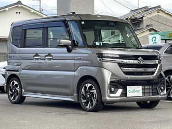 スズキ スペーシア カスタム HYBRID XS ワンオーナー ナビ CD DVD BT 全方位モニタ