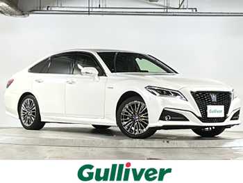 トヨタ クラウン ハイブリッド G－エグゼクティブ Four 禁煙 夏冬タイヤ有 純正ナビ 全方位カメラ