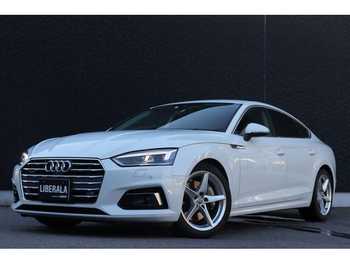 アウディ Ａ５ SB2．0TFSI Q スポーツ 衝突軽減 ACC 純ナビ BT 黒革 シートH ETC