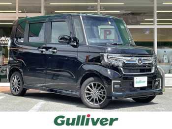 ホンダ Ｎ ＢＯＸ カスタム L ターボ ワンオーナー/4WD/純正ナビ/バックカメラ