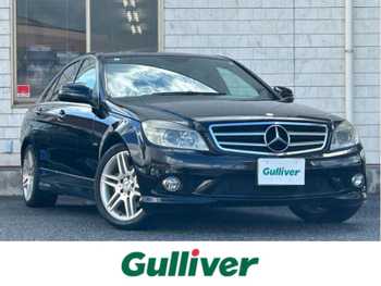 メルセデス・ベンツ Ｃ２００ コンプレッサー AVGスポーツLTD 純正ナビバックカメラ黒レザークルコン