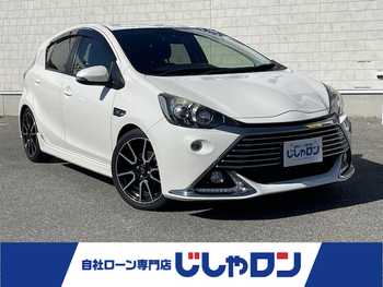 トヨタ アクア G G’s 禁煙車 ライムホワイトパール 専用バンパー