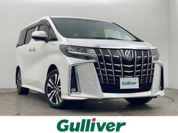 トヨタ アルファード S Cパッケージ 後席モニター 純正ナビ 全方位 三眼LED