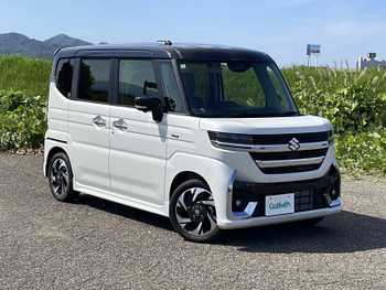 スズキ スペーシア カスタム HYBRID XS ターボ 衝突軽減 DTV BT 全方位カメラ 半革シート