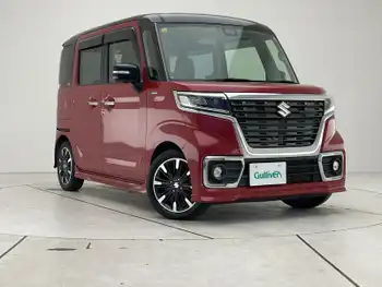 スズキ スペーシア カスタム HYBRID XS ターボ 純正9型ナビ 全方位 シートヒーター LED