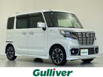 スズキ スペーシア カスタム HYBRID XS 純正8型ナビ 両側パワスラ シートヒーター
