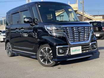 スズキ スペーシア カスタム HYBRID XS 7型ナビ 両側パワスラ ヒートシーター