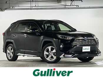 トヨタ ＲＡＶ４ ハイブリッドG モデリスタエアロ 純正9inナビ 革シート