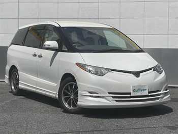 トヨタ エスティマ アエラス Gエディション NAVI 純正HDDナビ　両側Pスラ　シートカバー