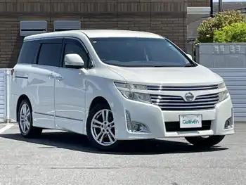 日産 エルグランド 250ハイウェイスター ブラックレザー 純正メモリナビETCオットマンパワスラドア