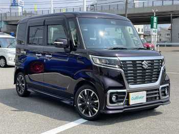 スズキ スペーシア カスタム HYBRID XS ターボ 社外ナビ TV LEDライト 両側Pスラ ドラレコ