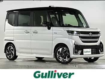 スズキ スペーシア カスタム HYBRID XS ターボ 届出済未使用車 純正ナビ 全方位 HUD LED