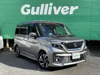 スズキ ソリオ バンディット HV MV 禁煙 1オナ 9型ナビ 全方位 両側自動