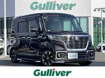 スズキ スペーシア カスタム HYBRID XS ターボ 1オーナー 8型ナビ 全周囲 両側電動 車高調