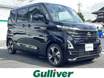 日産 ルークス ハイウェイスター Gターボ ターボ車左側パワスラ全方位カメラ