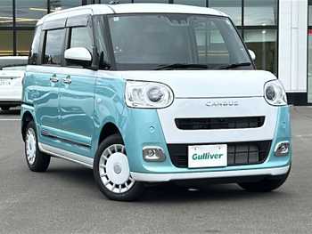 ダイハツ ムーヴ キャンバス ストライプス G 純正ナビ/両側パワースライド/衝突軽減