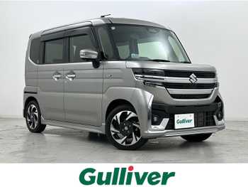 スズキ スペーシア カスタム HYBRID XS 禁煙車/全周囲/両側電動/純正9型ナビ/HUD