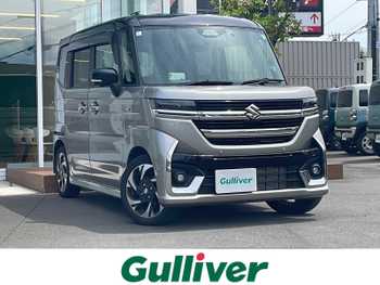 スズキ スペーシア カスタム HYBRID XS ワンオーナー・衝突軽減ブレーキ・純正ナビ