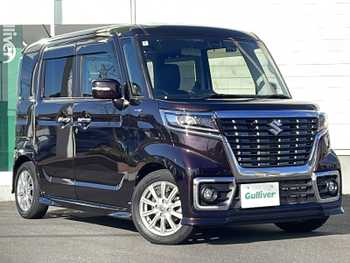 スズキ スペーシア カスタム HYBRID XS 1オーナー 社外8型ナビ 両側Pスラ TV Bカメ