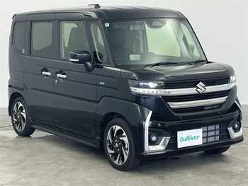 スズキ スペーシア カスタム HYBRID XS 社外SDナビ Bカメ 半レザー クルコン