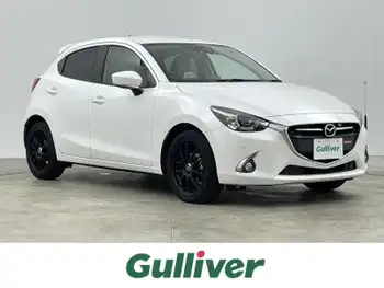 マツダ デミオ 13S Lパッケージ 純正ナビ 衝突軽減 BSM HUD　エンケイ17AW