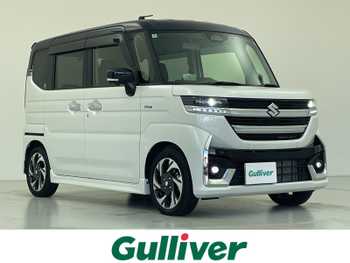 スズキ スペーシア カスタム HYBRID XS ターボ 禁煙 純正9型ナビ 全方位 温ハンドル ETC