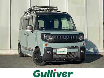 スズキ スペーシア ギア HYBRID XZターボ 純正8型ナビ 後席モニター ルーフキャリア