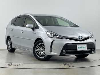 トヨタ プリウス α  純正ナビ バックカメラ ハーフレザーシート