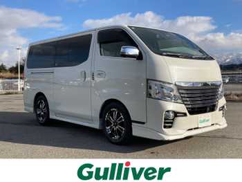 日産 ＮＶ３５０キャラバン ライダー プレミアムGX 禁煙車/4WD/ベッドキット/軽油/純正SDナビ