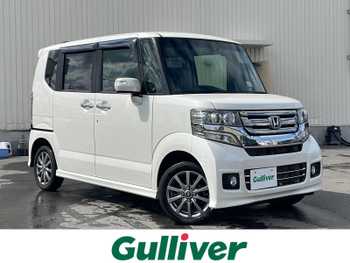 ホンダ Ｎ ＢＯＸ カスタム G Lパッケージ 4WD　社外ナビ　社外AW　両側パワスラ