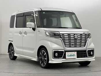 スズキ スペーシア カスタム HYBRID XS ターボ ワンオーナー メモリナビ 両側PWスライド