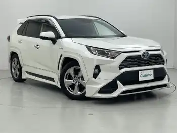 トヨタ ＲＡＶ４ ハイブリッドG TRD 9型ナビ Bカメラ 黒革 BSM BLITZ車高調